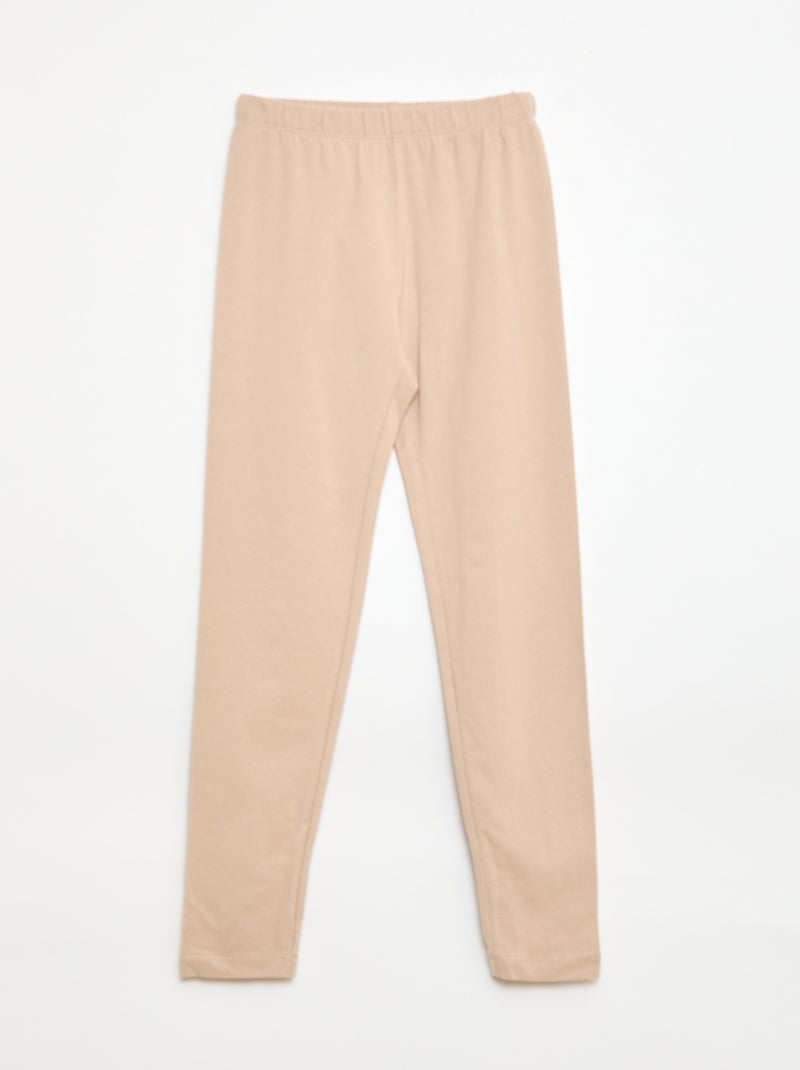 Pack de 2 leggings largos Beige - Kiabi