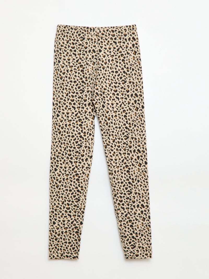 Pack de 2 leggings largos Beige - Kiabi
