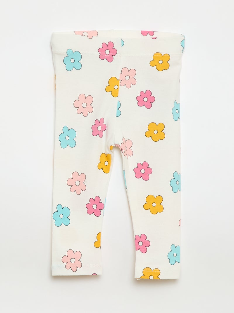 Pack de 2 leggings largos Blanco - Kiabi