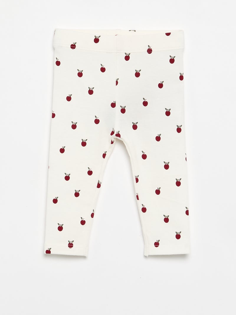 Pack de 2 leggings largos Blanco - Kiabi