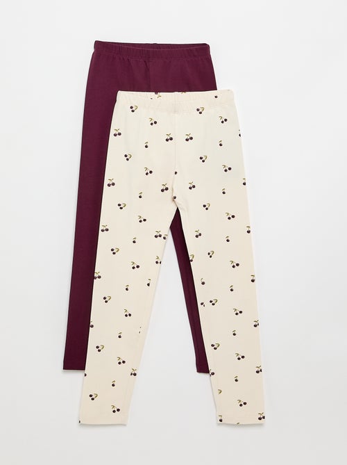 Pack de 2 leggings largos - Kiabi Pack de 2 leggings largos - Kiabi