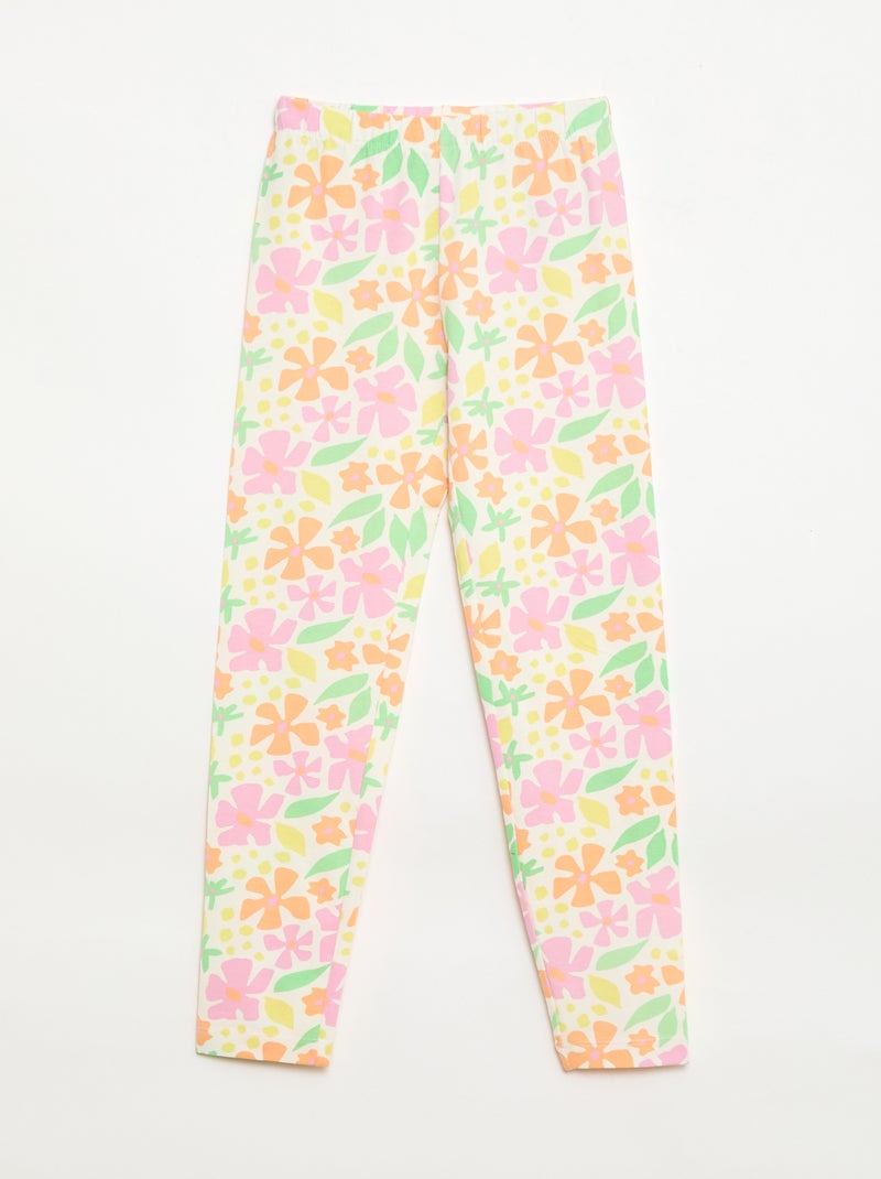 Pack de 2 leggings largos Naranja - Kiabi
