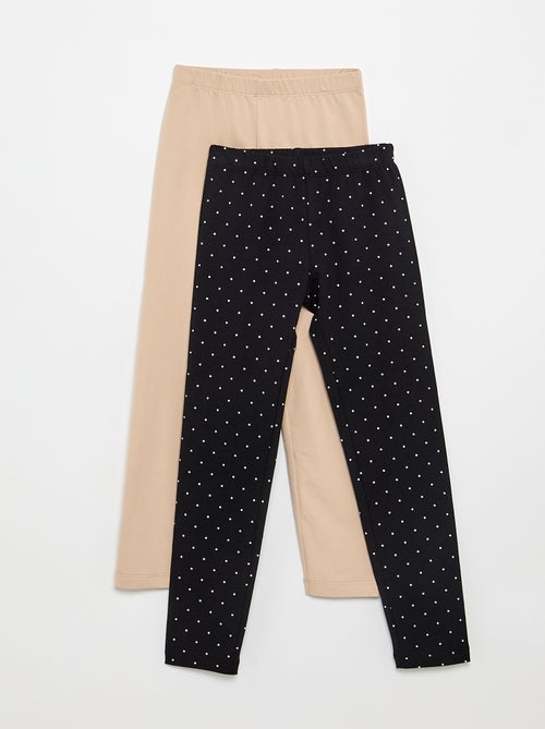 Pack de 2 leggings largos - Kiabi Pack de 2 leggings largos - Kiabi