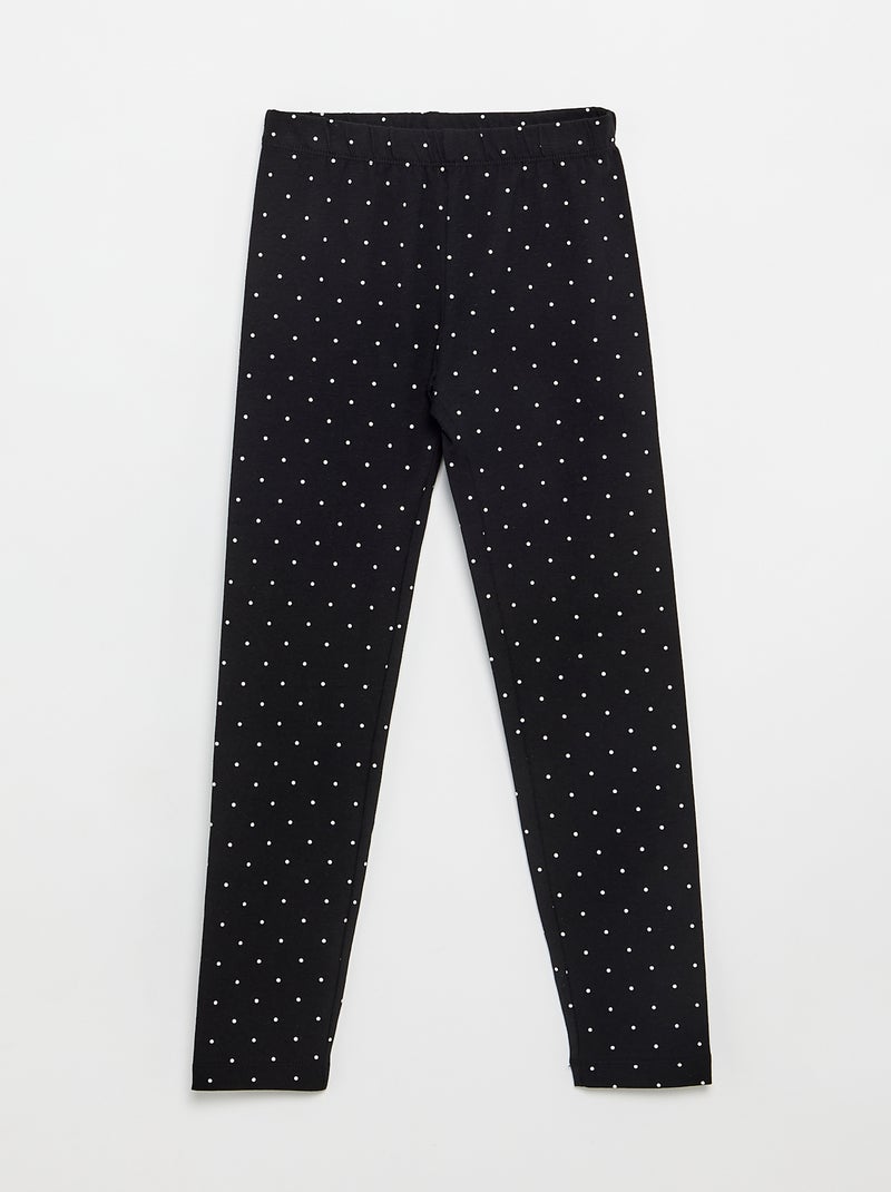 Pack de 2 leggings largos Negro - Kiabi