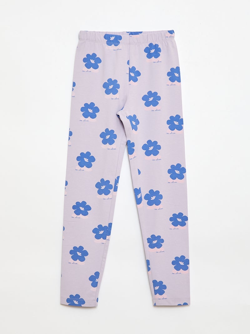 Pack de 2 leggings largos Purpura - Kiabi