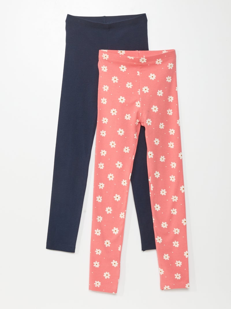 Pack de 2 leggings largos ROSA - Kiabi