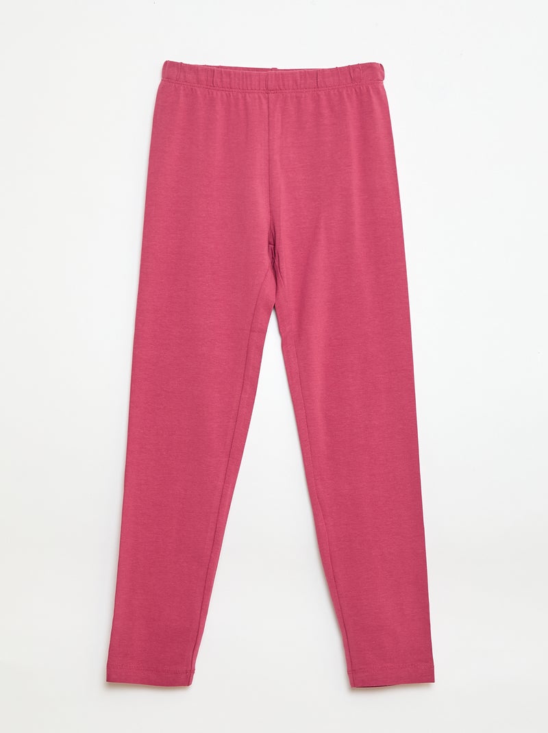 Pack de 2 leggings largos Rosa - Kiabi