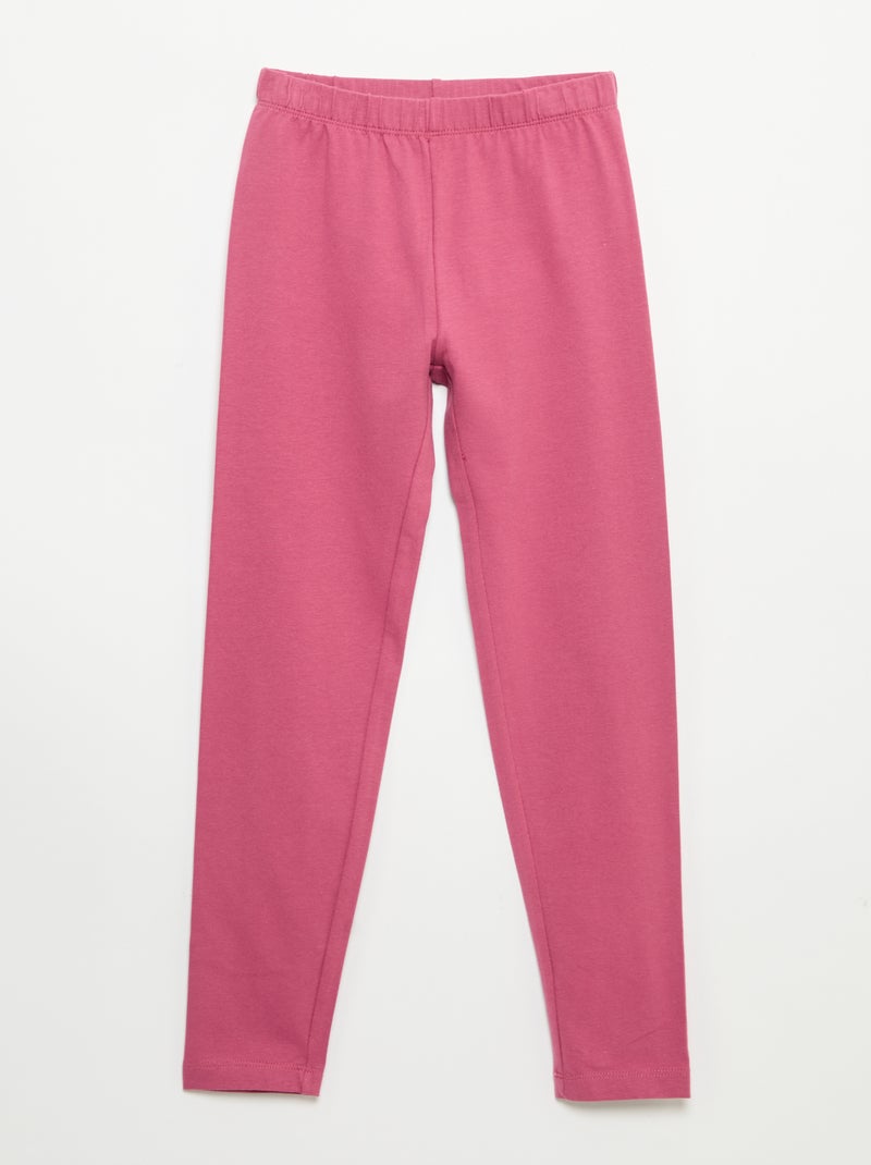 Pack de 2 leggings largos Rosa - Kiabi
