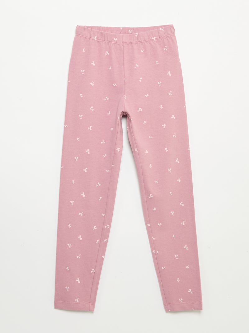 Pack de 2 leggings largos Rosa - Kiabi