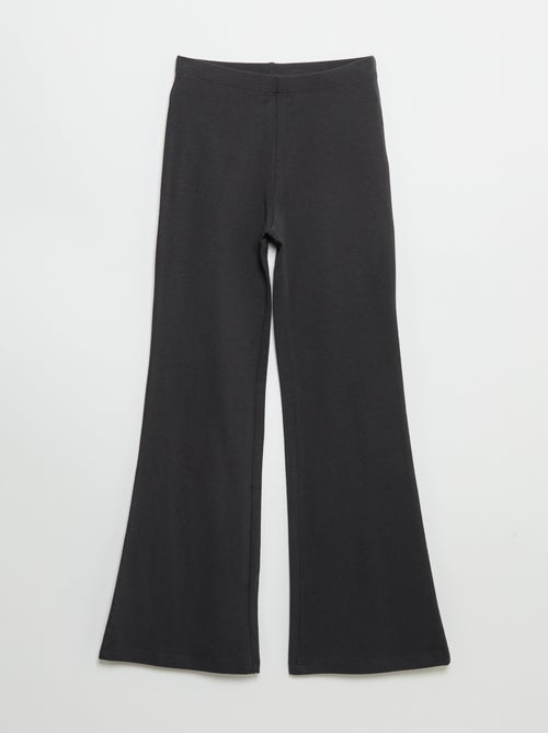 Pack de 2 leggings lisos forma flare - Kiabi
