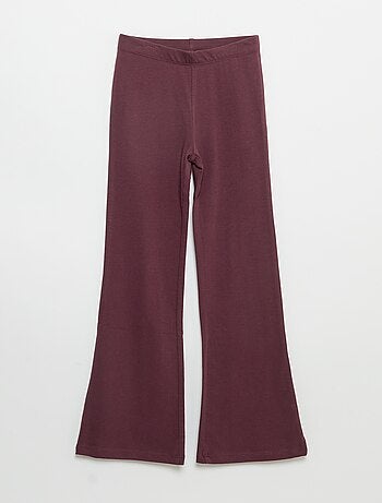 Pack de 2 leggings lisos forma flare