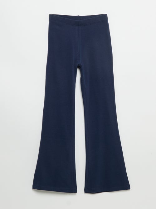 Pack de 2 leggings lisos forma flare - Kiabi