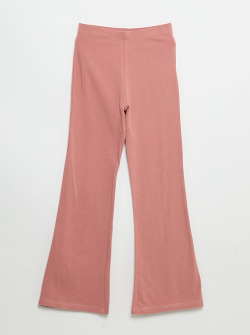 Pack de 2 leggings lisos forma flare - Kiabi