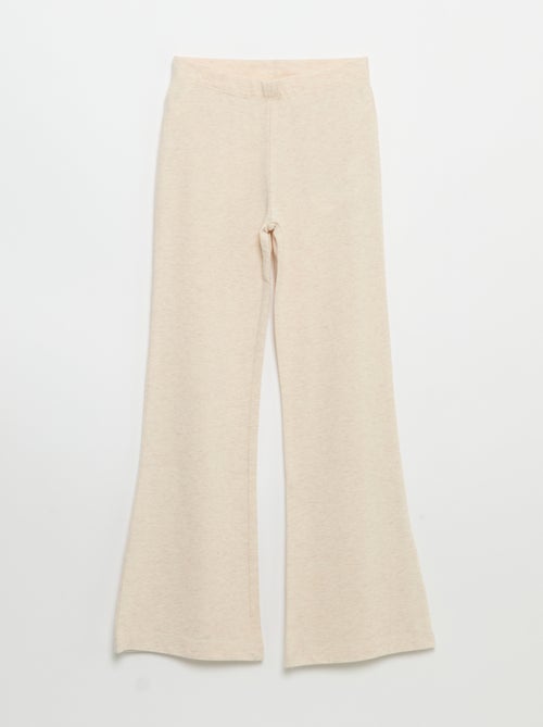 Pack de 2 leggings lisos forma flare - Kiabi