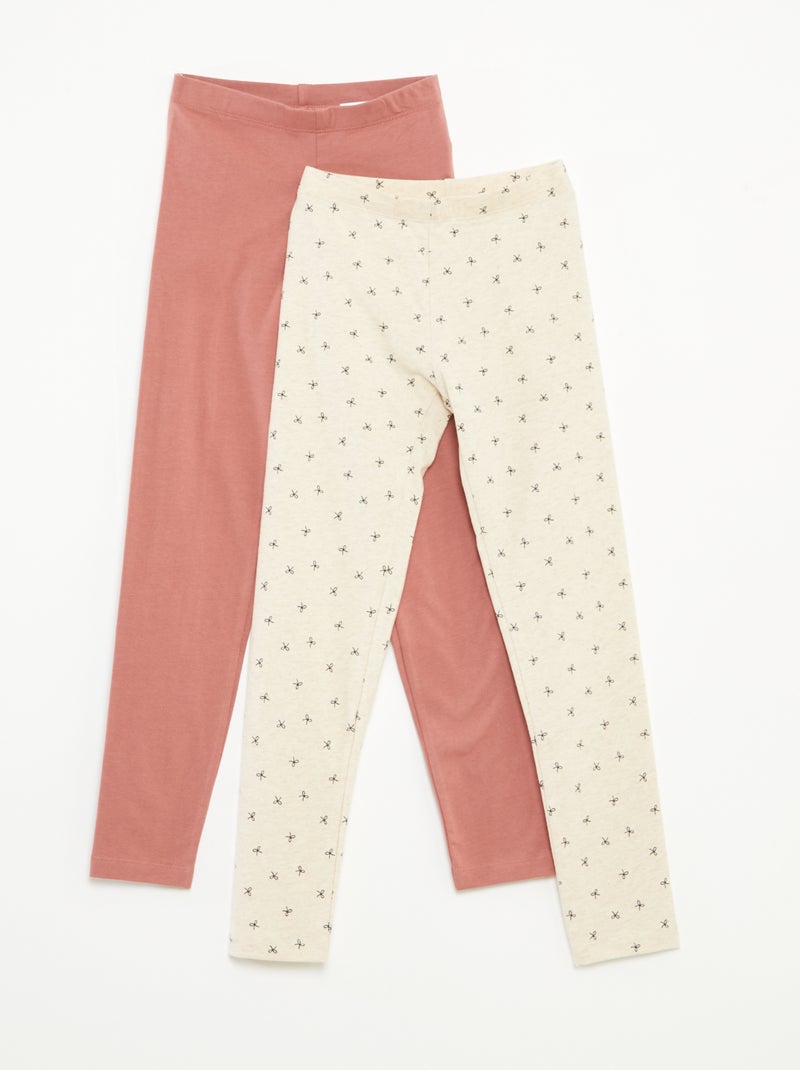 Pack de 2 leggings Rosa - Kiabi