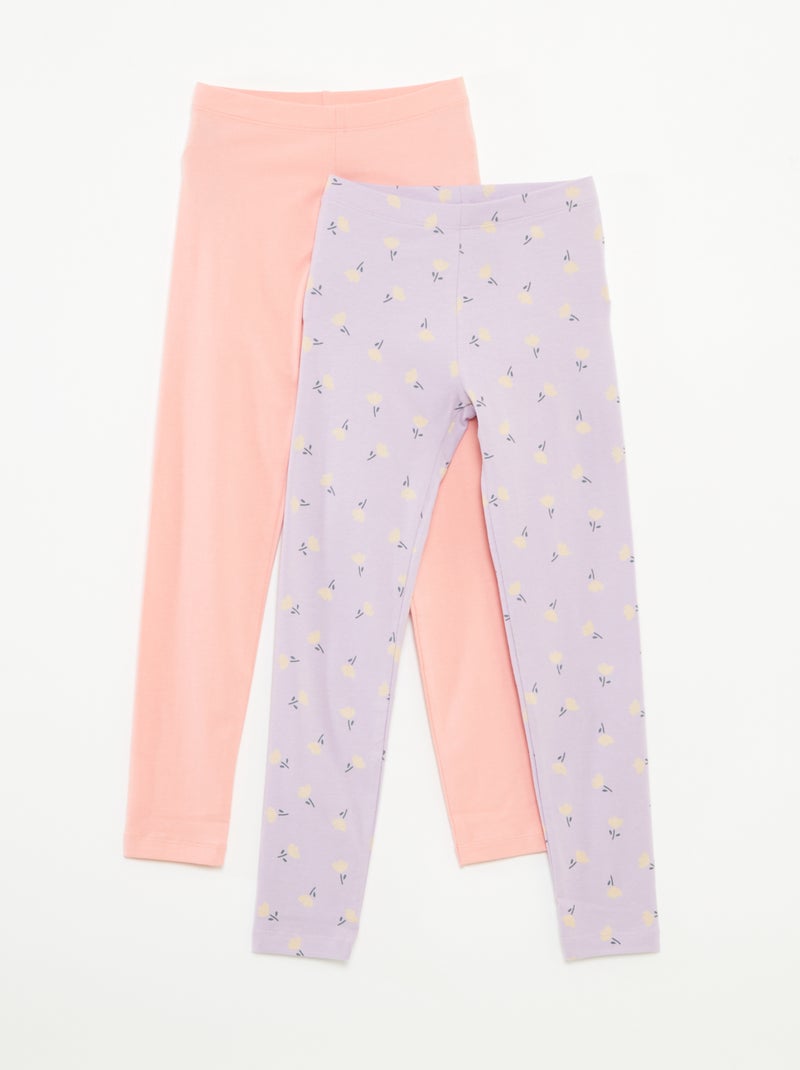 Pack de 2 leggings Rosa - Kiabi
