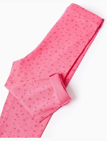 Pack de 2 leggins de algodón lisos/florales