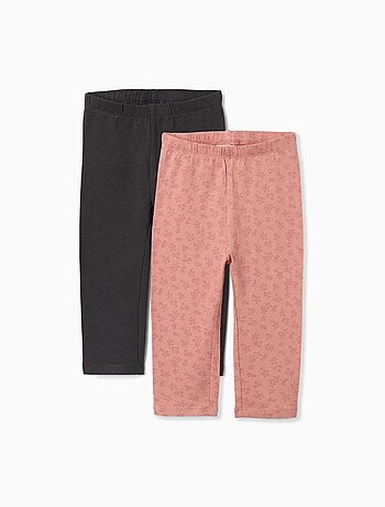 Pack de 2 leggins lisos y estampados