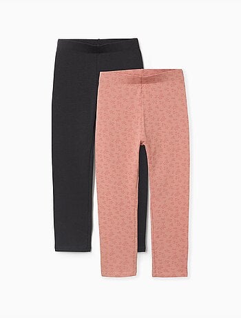 Pack de 2 leggins lisos y estampados
