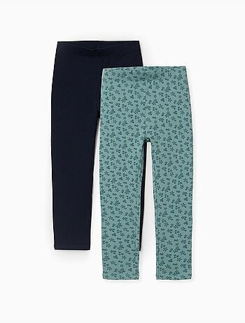 Pack de 2 leggins lisos y estampados