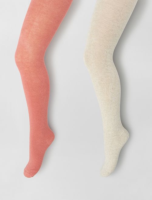 Pack de 2 leotardos - BEIGE - Kiabi - 6.00€