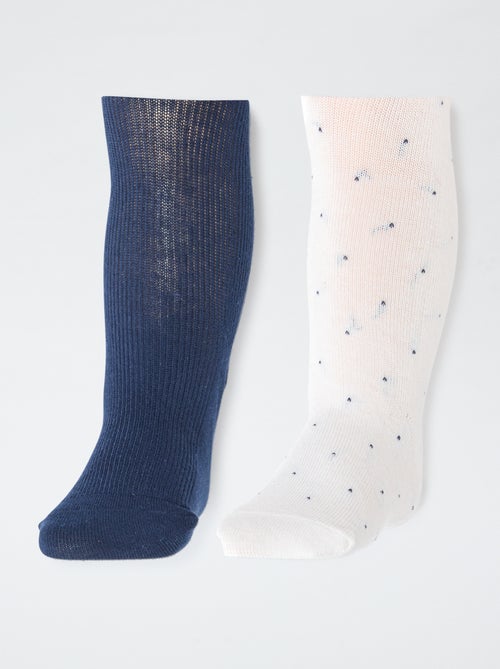 Pack de 2 leotardos cálidos de punto jersey - Kiabi