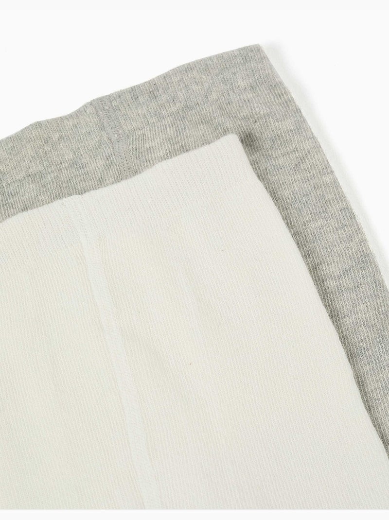 Pack de 2 leotardos con lunares/punto trenzado Multicolor - Kiabi
