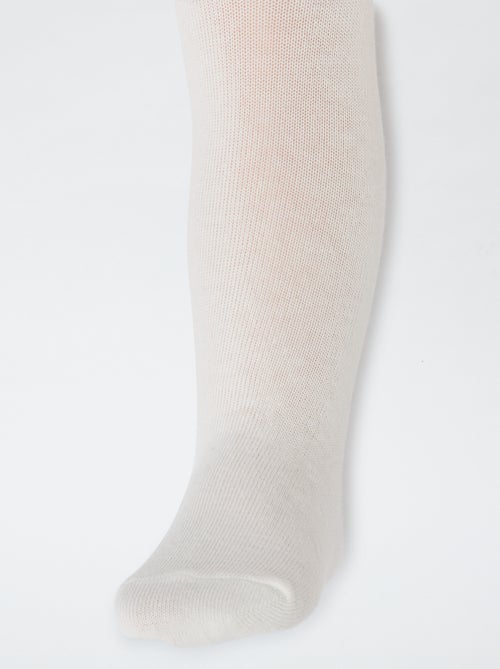 Pack de 2 leotardos de punto liso - Kiabi