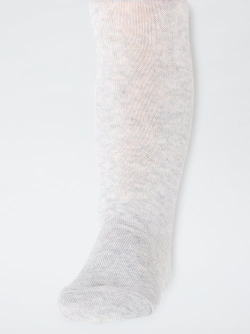 Pack de 2 leotardos de punto lisos - Kiabi