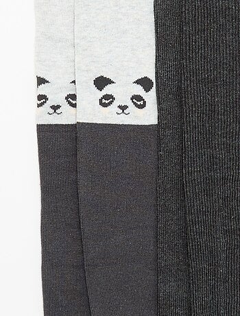 Pack de 2 leotardos estampados