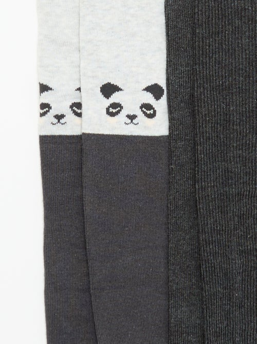 Pack de 2 leotardos estampados - Kiabi Pack de 2 leotardos estampados - Kiabi
