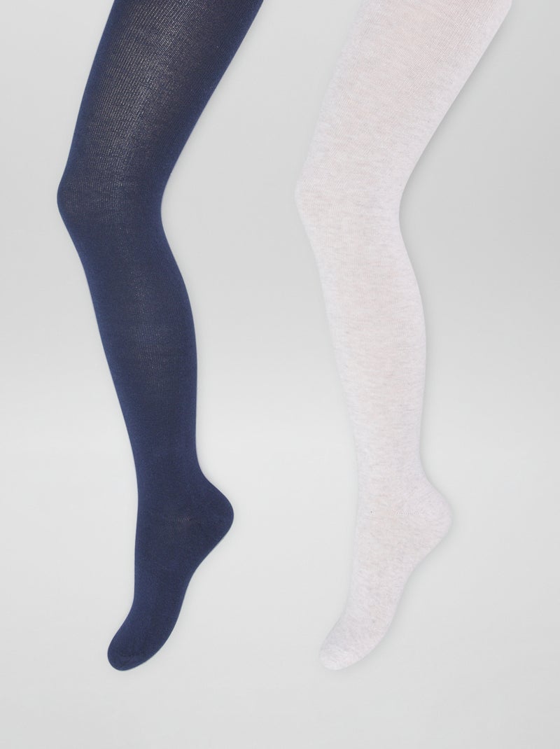 Pack de 2 leotardos GRIS - Kiabi