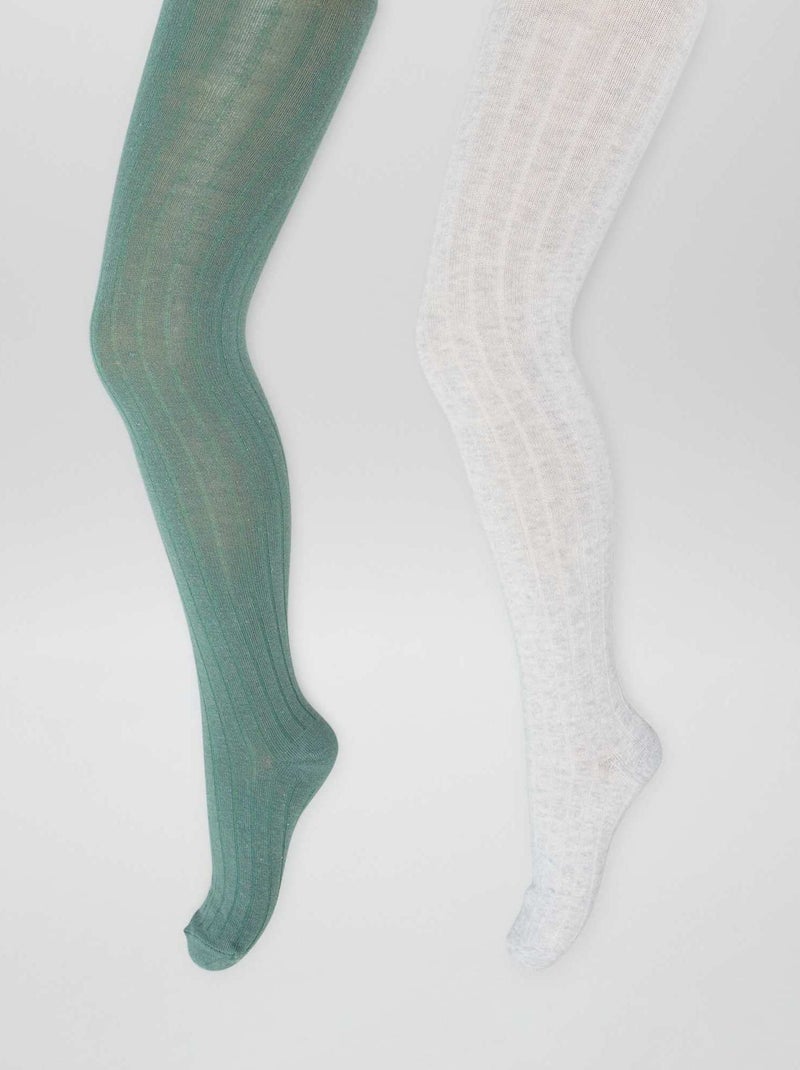 Pack de 2 leotardos KAKI - Kiabi