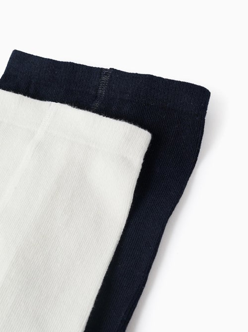 Pack de 2 leotardos lisas/con motivo - Kiabi