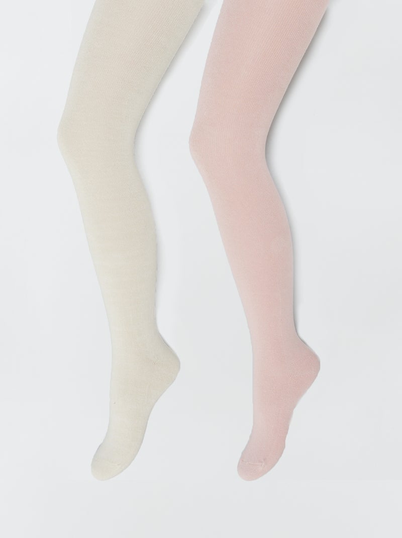 Pack de 2 leotardos ROSA - Kiabi
