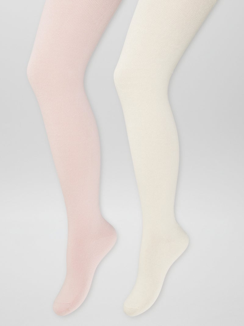 Pack de 2 leotardos ROSA - Kiabi