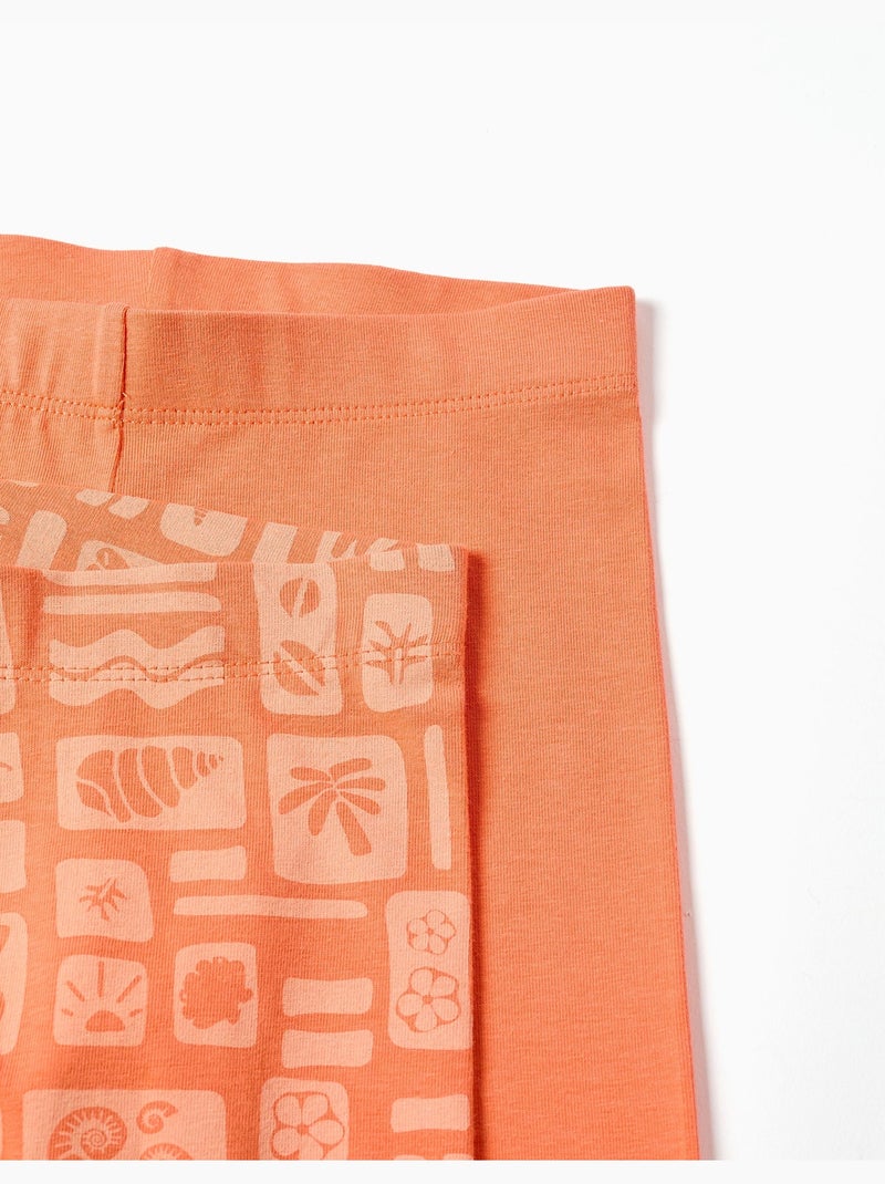 Pack de 2 mallas cortas lisas y estampadas Negro Naranja - Kiabi