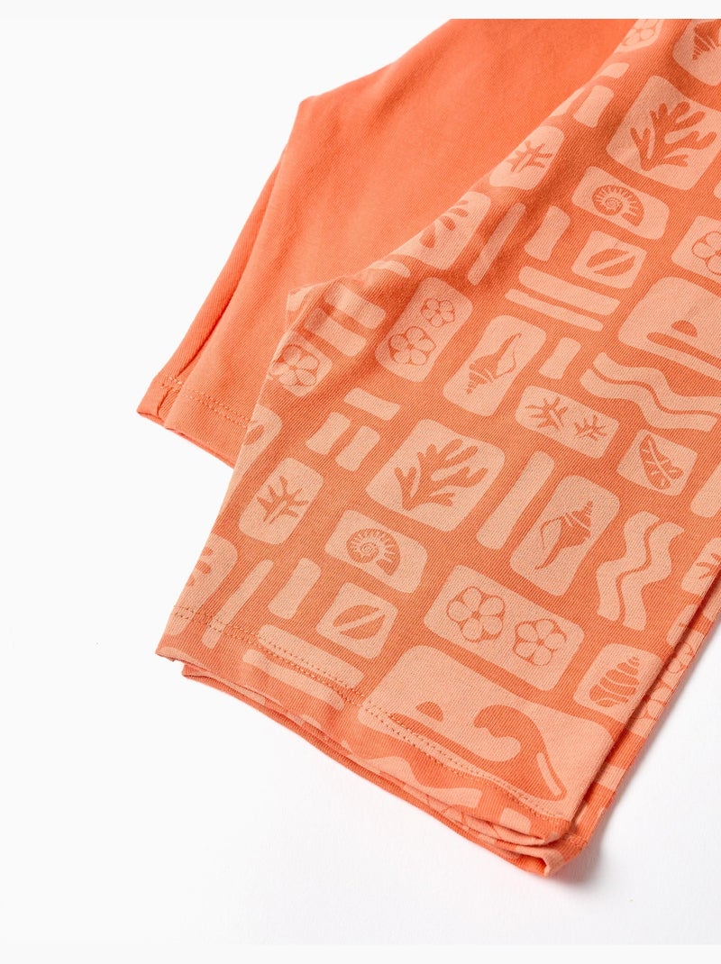 Pack de 2 mallas cortas lisas y estampadas Negro Naranja - Kiabi