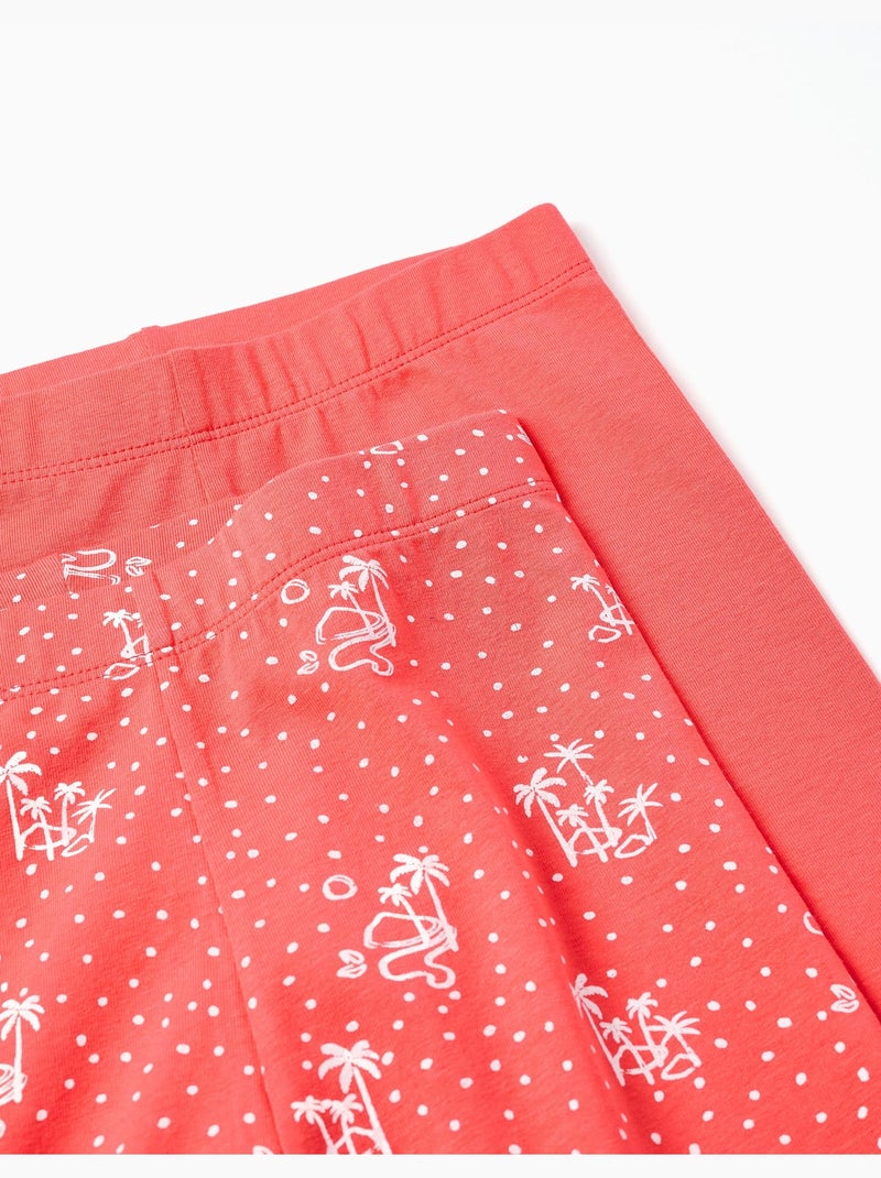 Pack de 2 mallas cortas lisas y estampadas Rosa - Kiabi