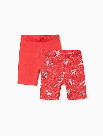 Pack de 2 mallas cortas lisas y estampadas