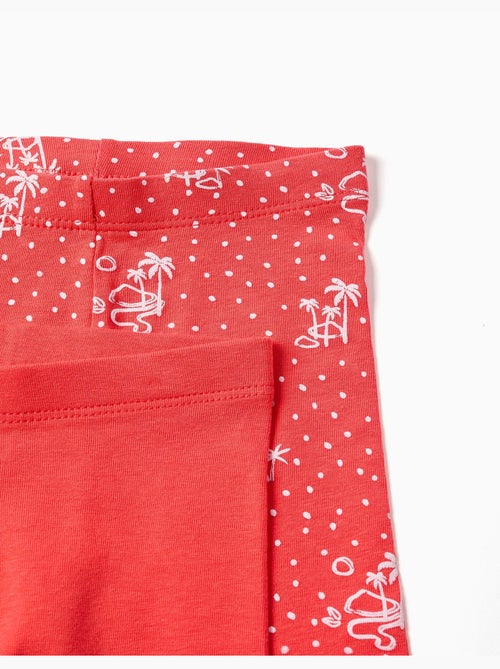 Pack de 2 mallas cortas lisas y estampadas - Kiabi