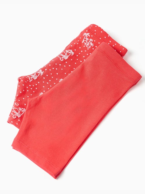 Pack de 2 mallas cortas lisas y estampadas - Kiabi