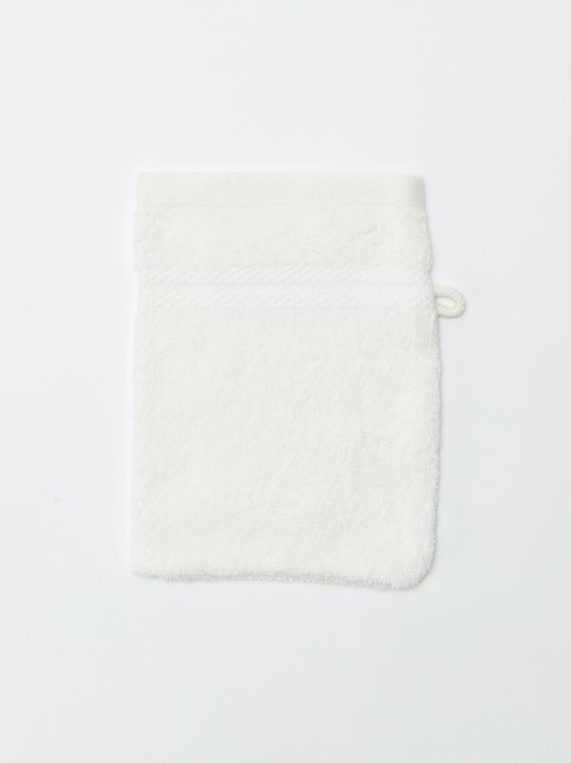 Pack de 2 manoplas de baño  - Kiabi Home BLANCO - Kiabi