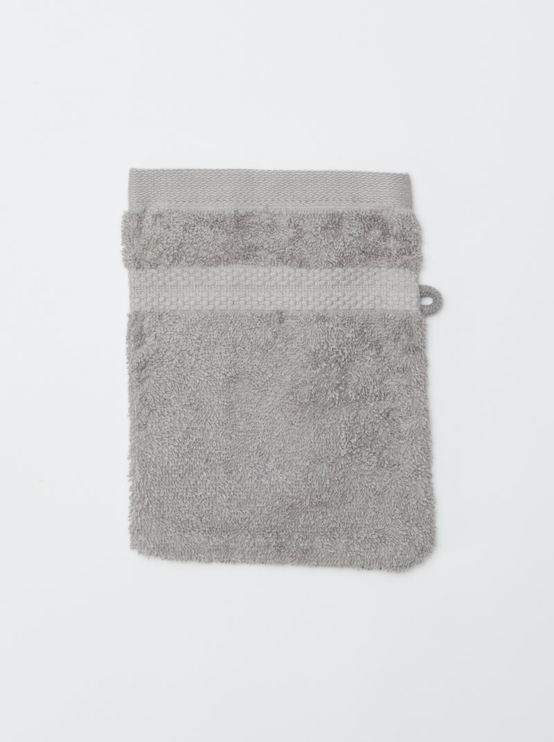Pack de 2 manoplas de baño  - Kiabi Home GRIS - Kiabi