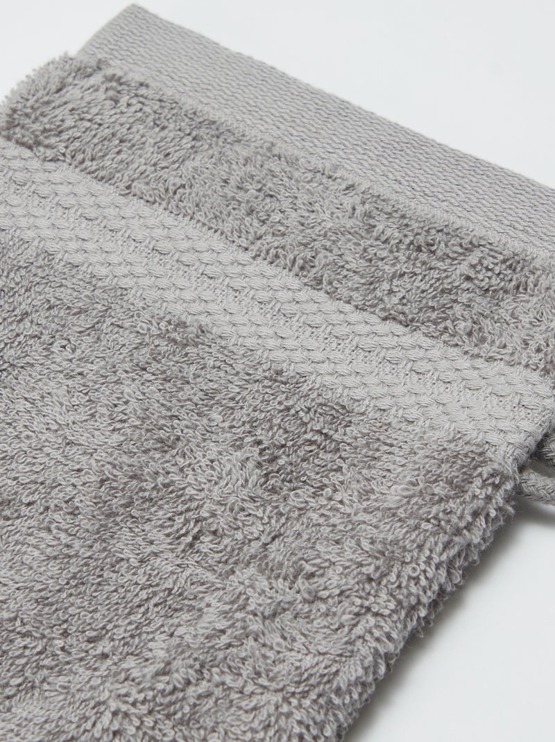 Pack de 2 manoplas de baño  - Kiabi Home GRIS - Kiabi
