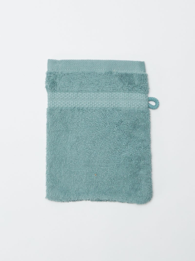 Pack de 2 manoplas de baño - Kiabi Home VERDE - Kiabi