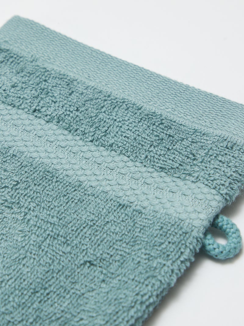 Pack de 2 manoplas de baño - Kiabi Home VERDE - Kiabi