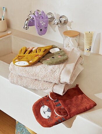 Pack de 2 manoplas de baño