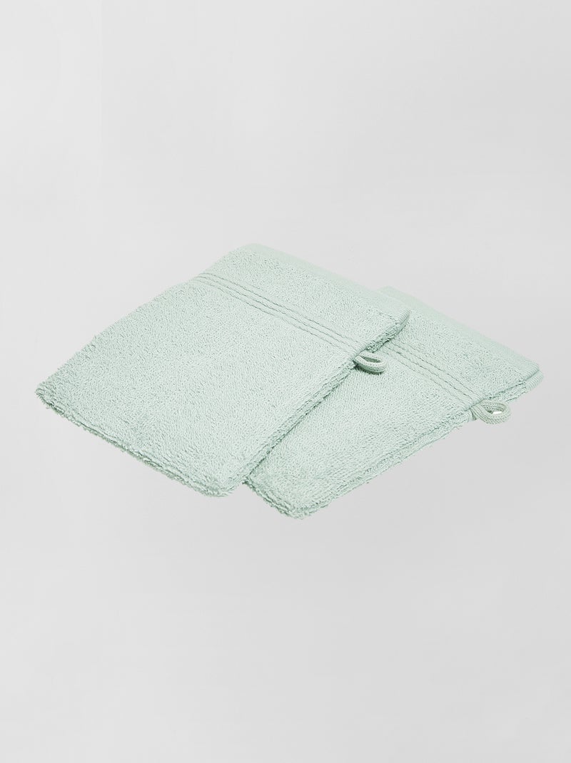 Pack de 2 manoplas de baño BEIGE - Kiabi