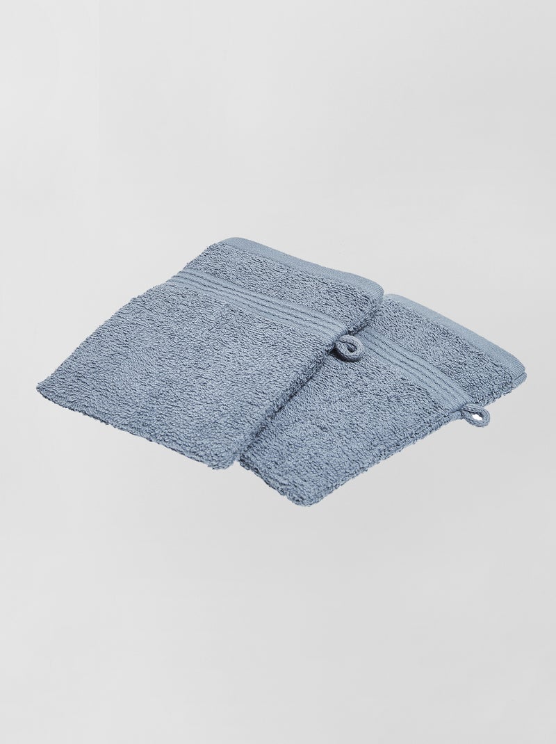 Pack de 2 manoplas de baño denim - Kiabi
